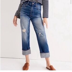 Casual Blue Boyfriend Jeans